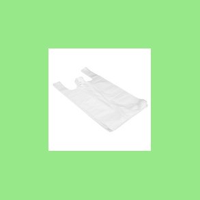 Blokbrepose m/hank  Hvid 12 my  27/9 x 55 cm