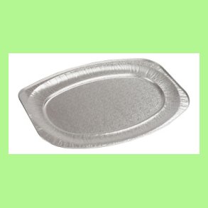 Alufad ovalt   Stort m. mnster 54x35 cm 7505ML