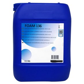 Foam 136 Alkalisk skumreng�ring m/ klor 11 kg.